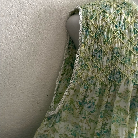 Free People Shea Printed Undersea Combo Button Back Closure Mini Dress M - Picture 7 of 16